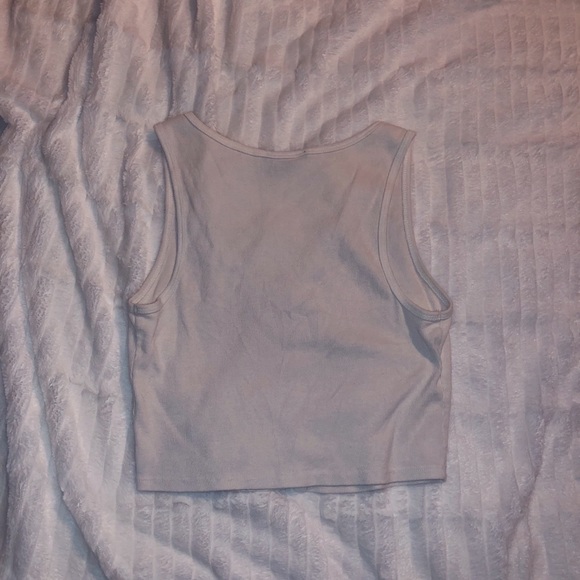 Button Up Cropped Tank - Picture 2 of 4